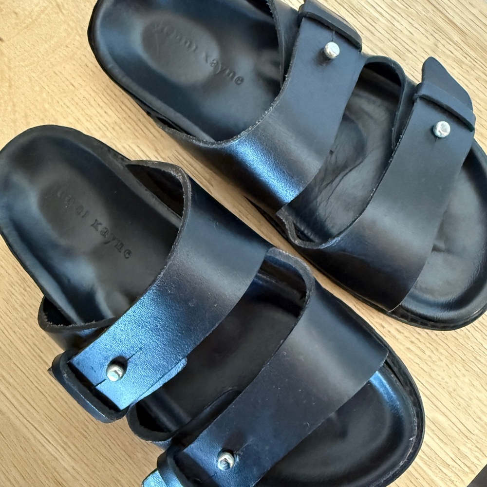 Jenni Kayne Black Hutton Slide Sandals